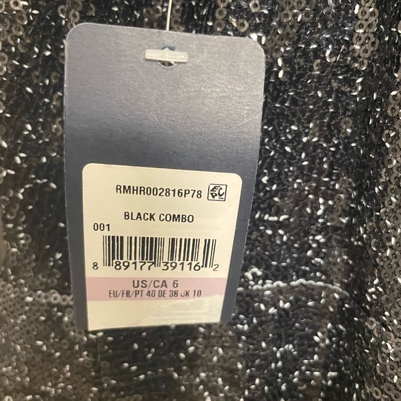 RACHEL Rachel Roy Black Sequin Jumpsuit Size: 6 - Picture 9 of 10